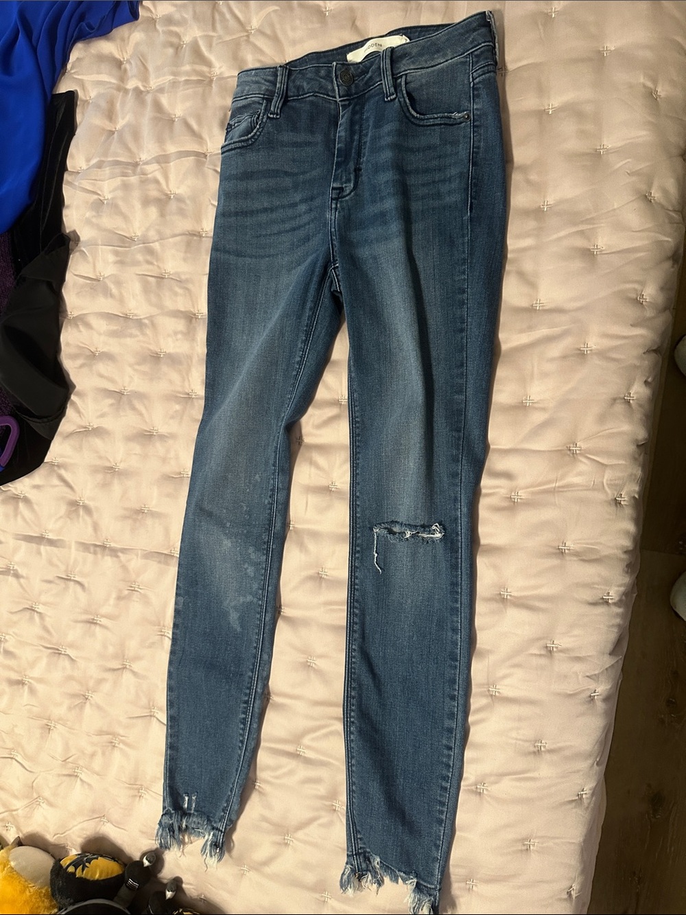 Skinny Distressed Blue Women's Jeans